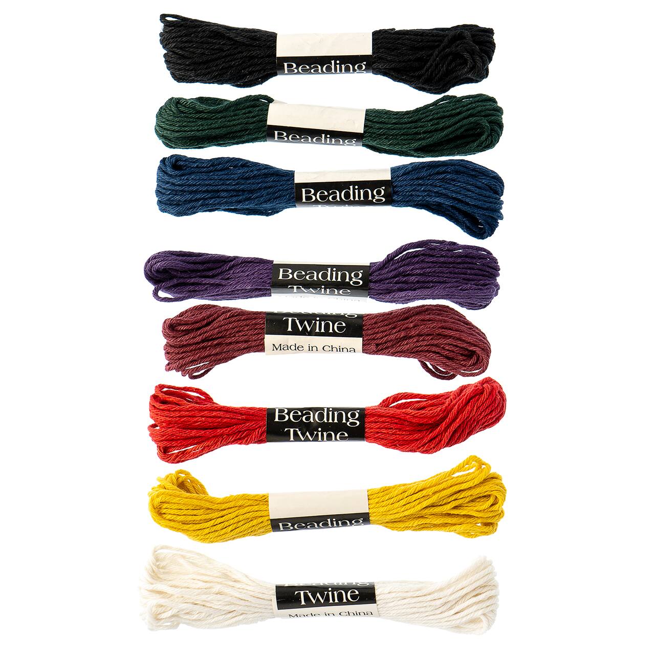 Darice® Mixed Color 6-Ply Hemp Cord Beading Twine, 8ct.